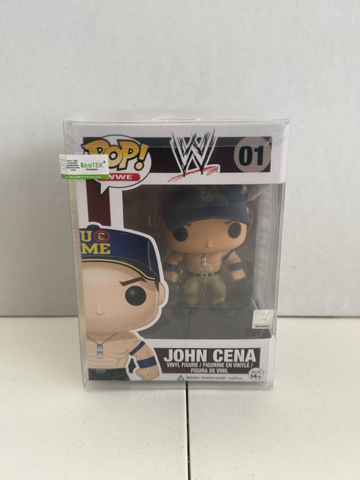 WWE John Cena Funko Pop 01 2013 Gear With Protector WWE John Cena Funko Pop 01 2013 Gear With Protector