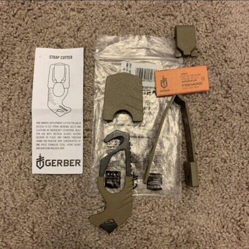 Gerber Seatbelt Cutter COYOTE BROWN Strap Rescue Hook IFAK SWAT Gerber Seatbelt Cutter COYOTE BROWN Strap Rescue Hook IFAK SWAT