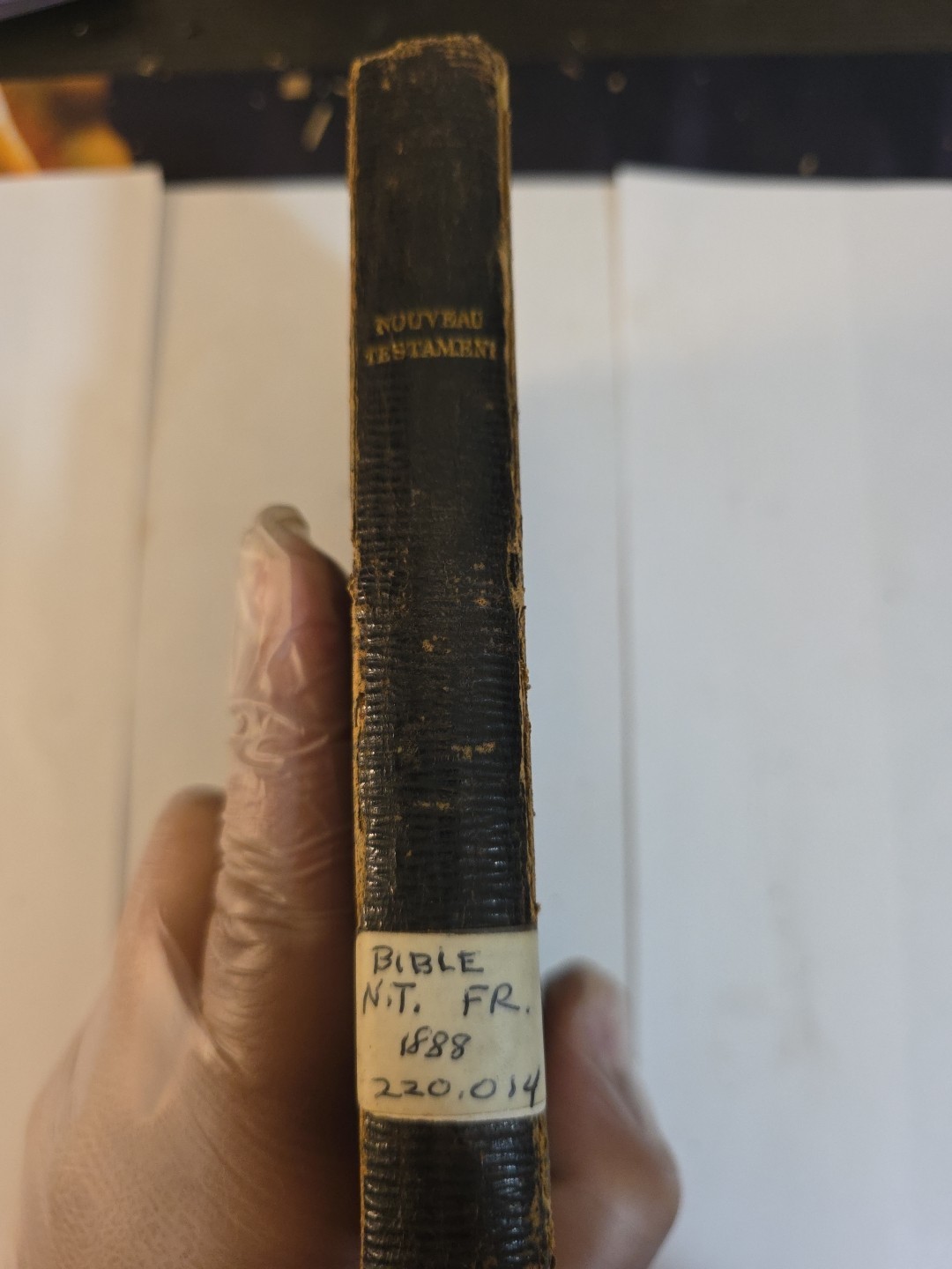 1888 French New Testament  Ancient/Vintage In Good Condition French Bible