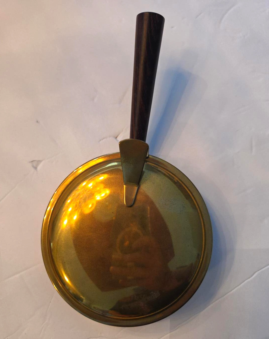 Vintage Peerage England Brass Silent Butler Crumb Catcher Wood Handle MCM Vintage Peerage England Brass Silent Butler Crumb Catcher Wood Handle MCM