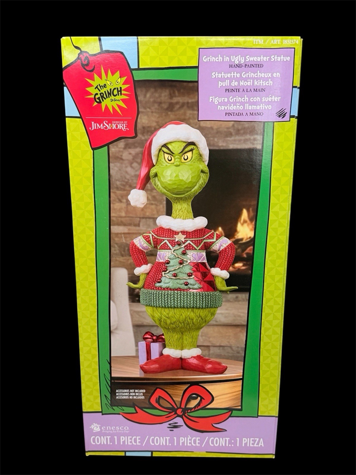 Jim Shore 2026 Grinch In Ugly Sweater Christmas Statue ~ 20.2