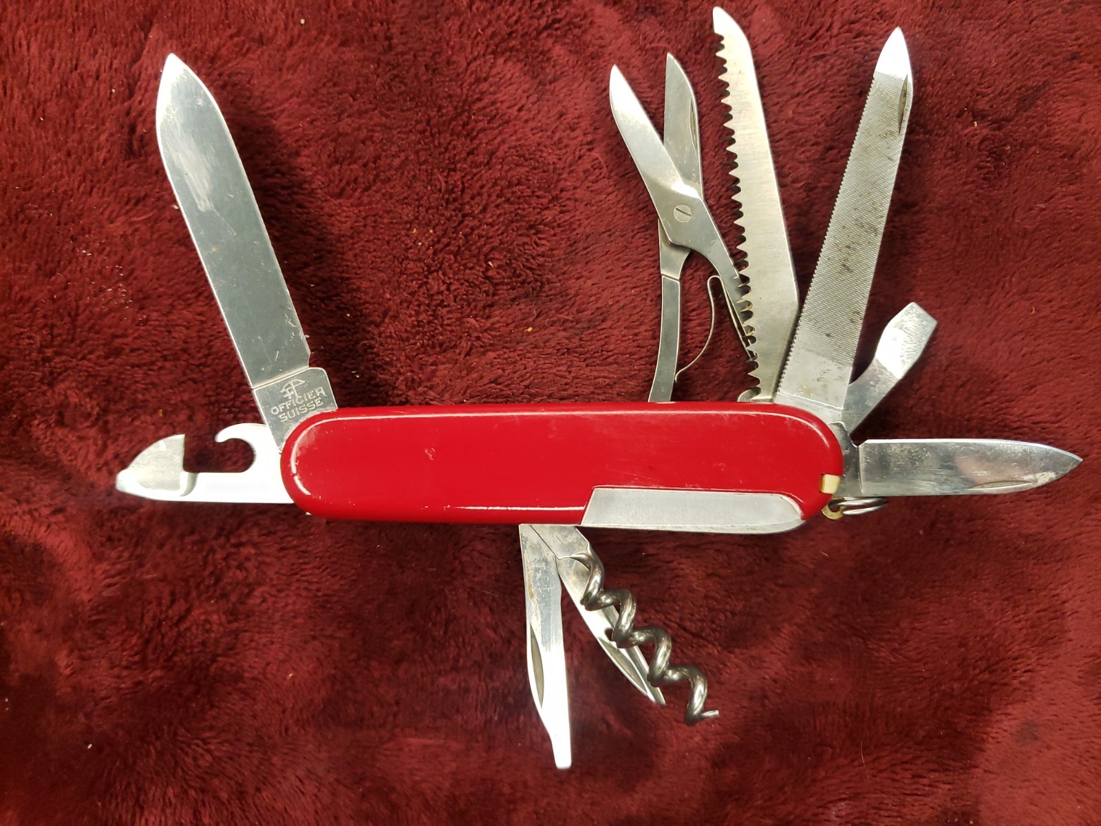 🔪 Victorinox Ranger Camping Red Swiss Army Knife 21 Tool 91mm 5 Layer