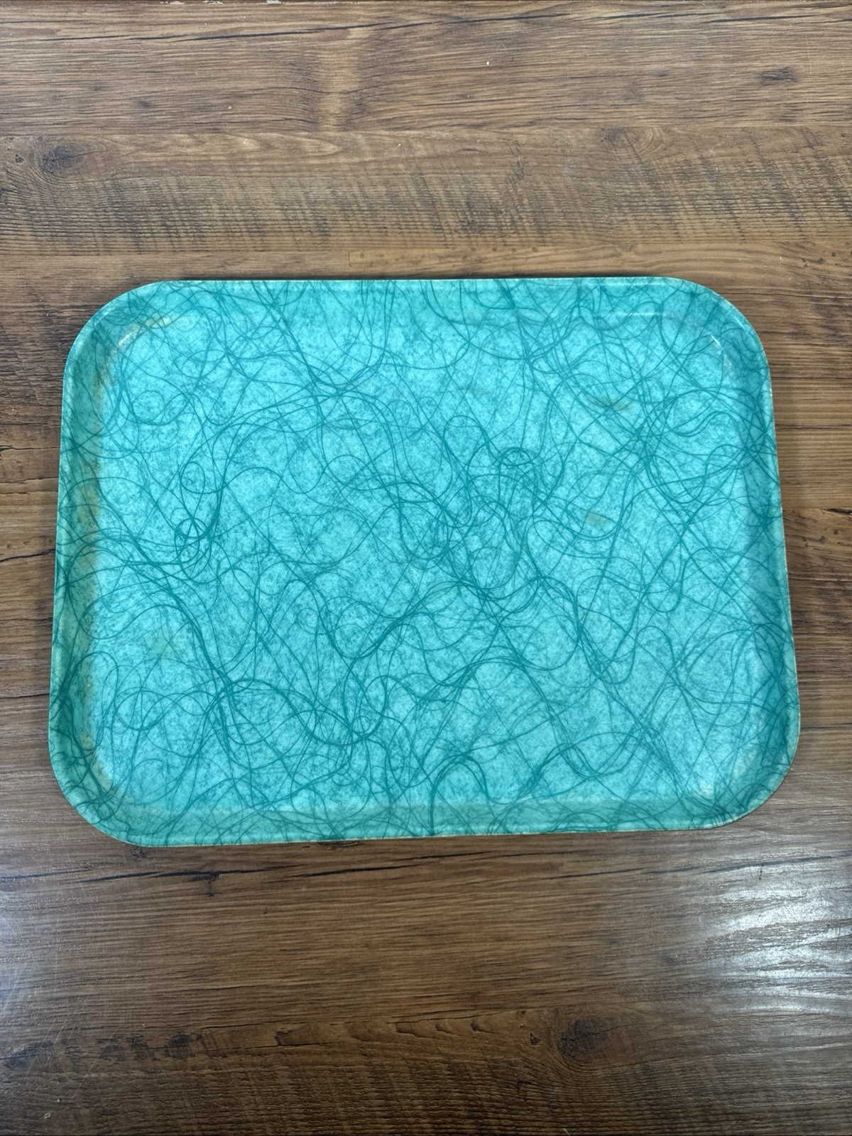 Vintage 60s 70s MCM Retro Cafeteria Tray Spaghetti Style 14\