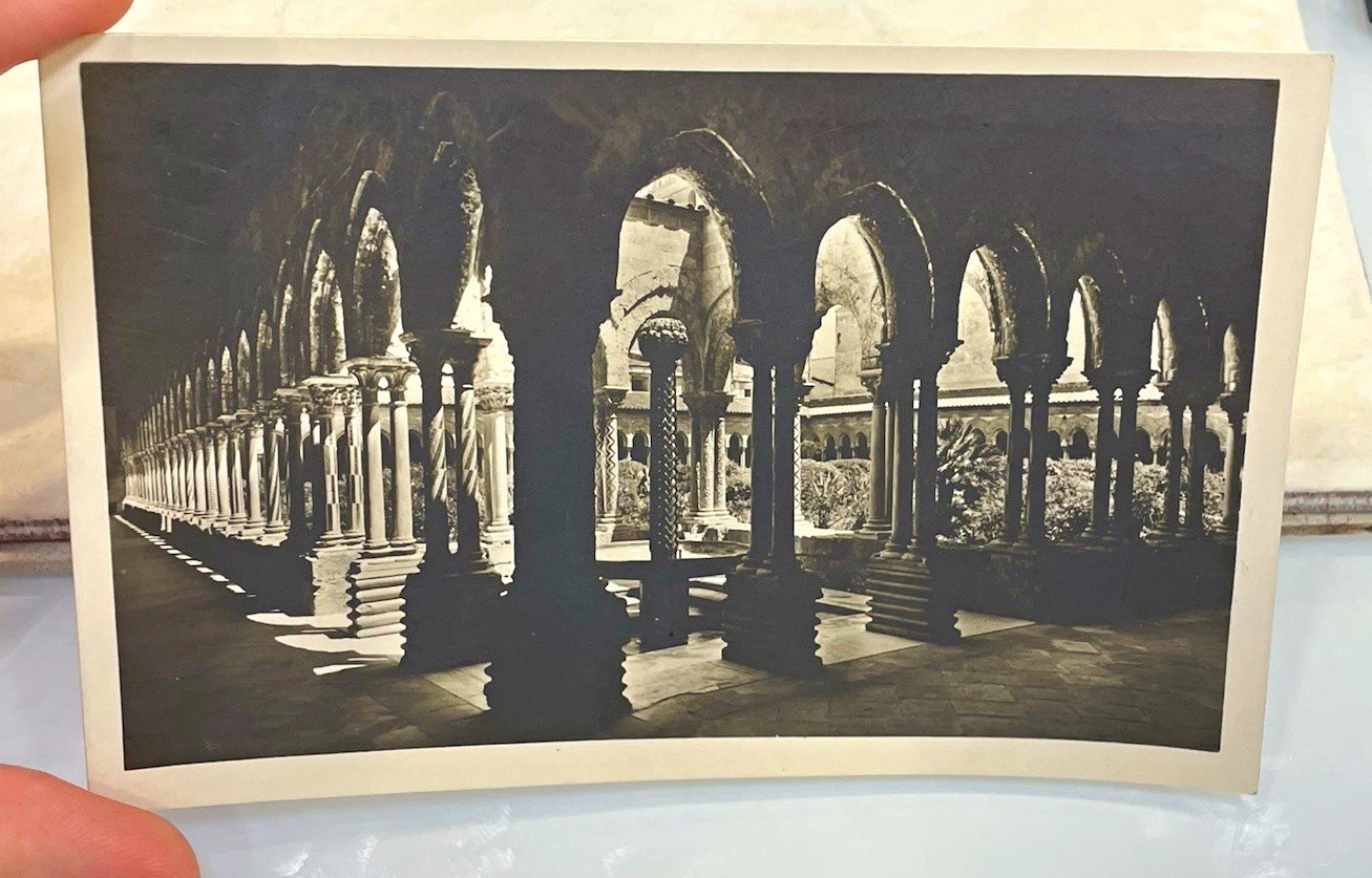 Grafia Roma Monreale Palermo Italy Chiostro Postcard Unposted