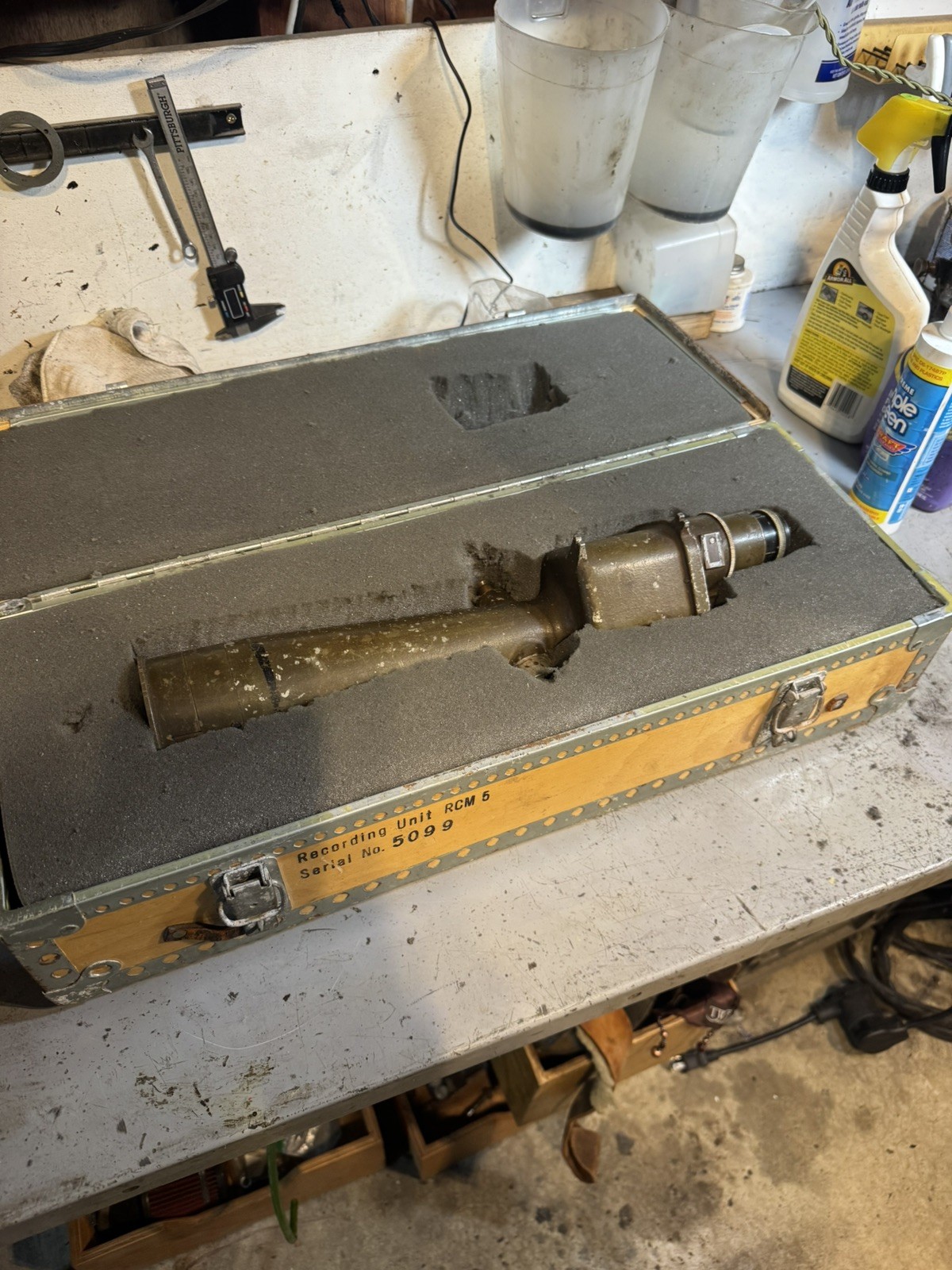Model of 1918 Azimuth Instrument Spencer Lens Co. 1919 NO. 104 w/ case