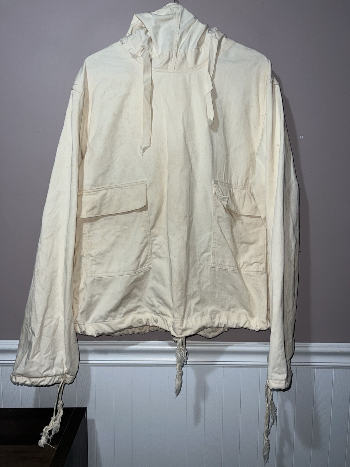 VINTAGE WWII US NAVY GUNNER SMOCK estate sale find Kanye West