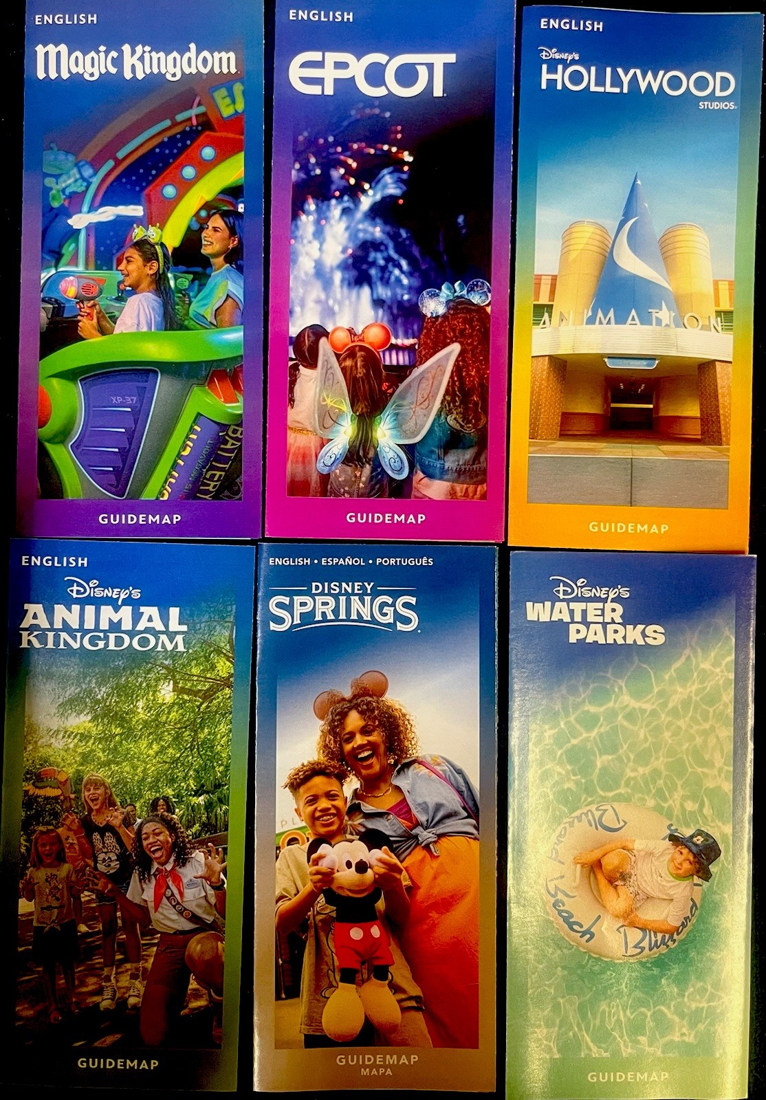 NEW 2026 Walt Disney World Guide Maps-6 Maps You Choose the Combination.