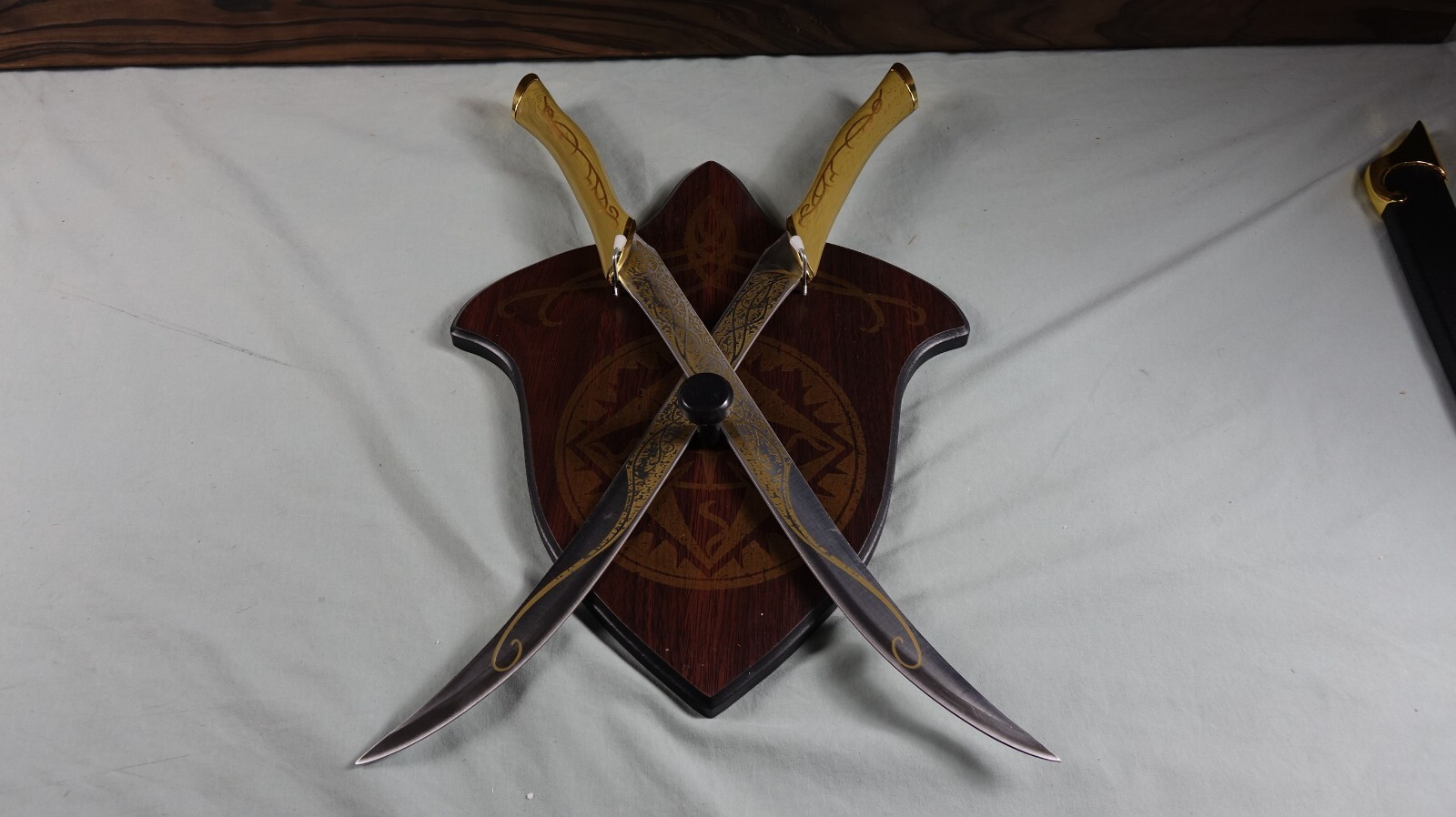 New Fighting Knives of Legolas Greenleaf Swords Sword Knife Elven Rings / Sheath