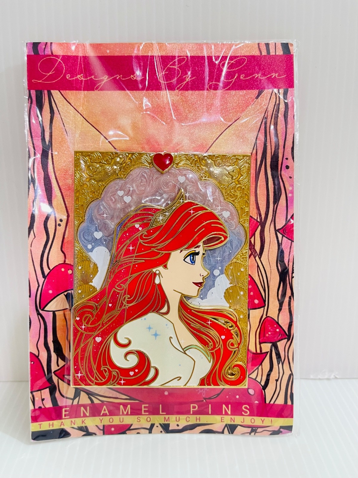 NIP DBG Designsbygenn Designs by genn ARIEL MERMAID WEDDING PROFILE FANTASY PIN NIP DBG Designsbygenn Designs by genn ARIEL MERMAID WEDDING PROFILE FANTASY PIN