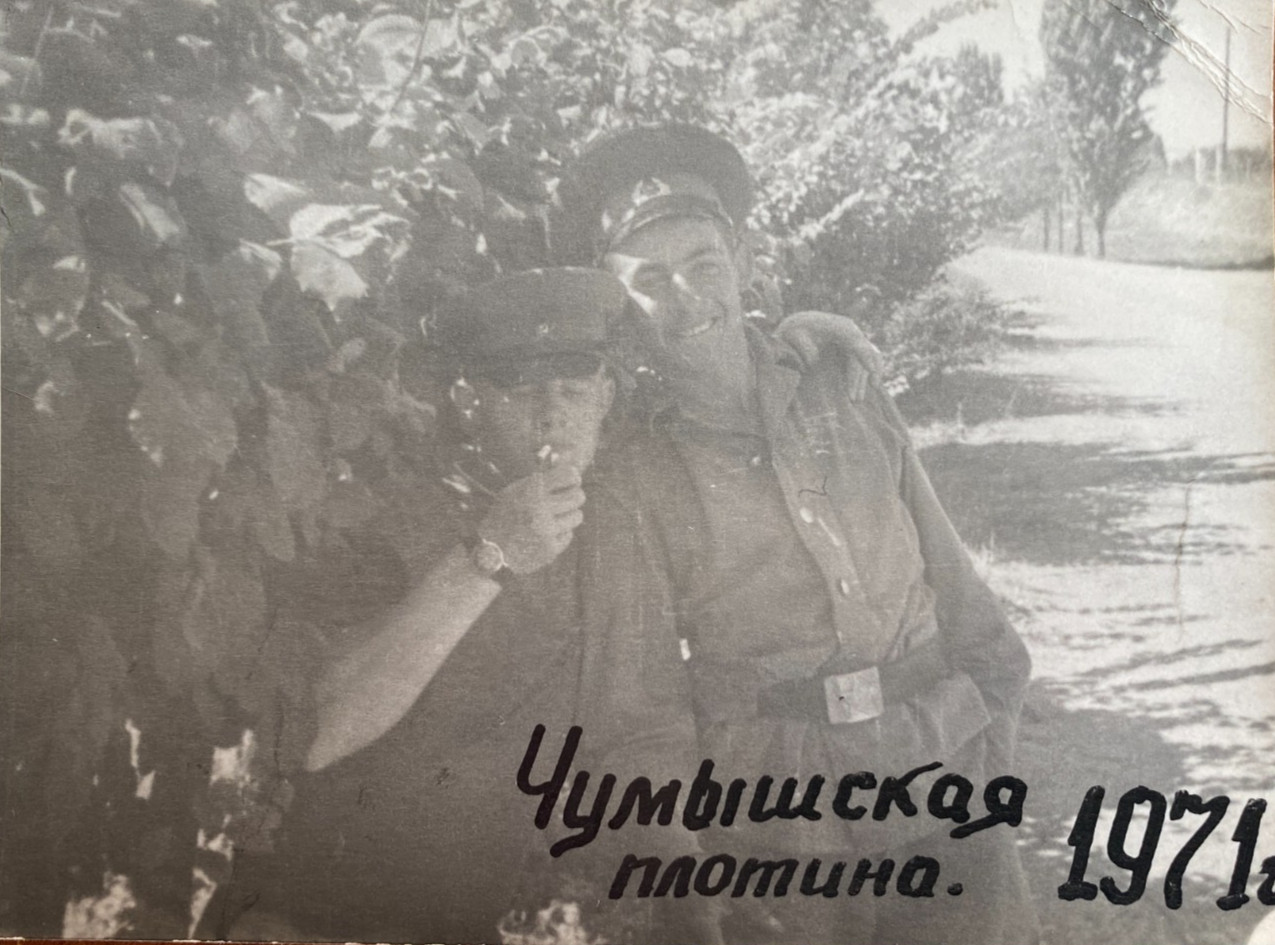 Handsome Guys Hugging Affectionate Attractive Young Men Army Vintage Photo