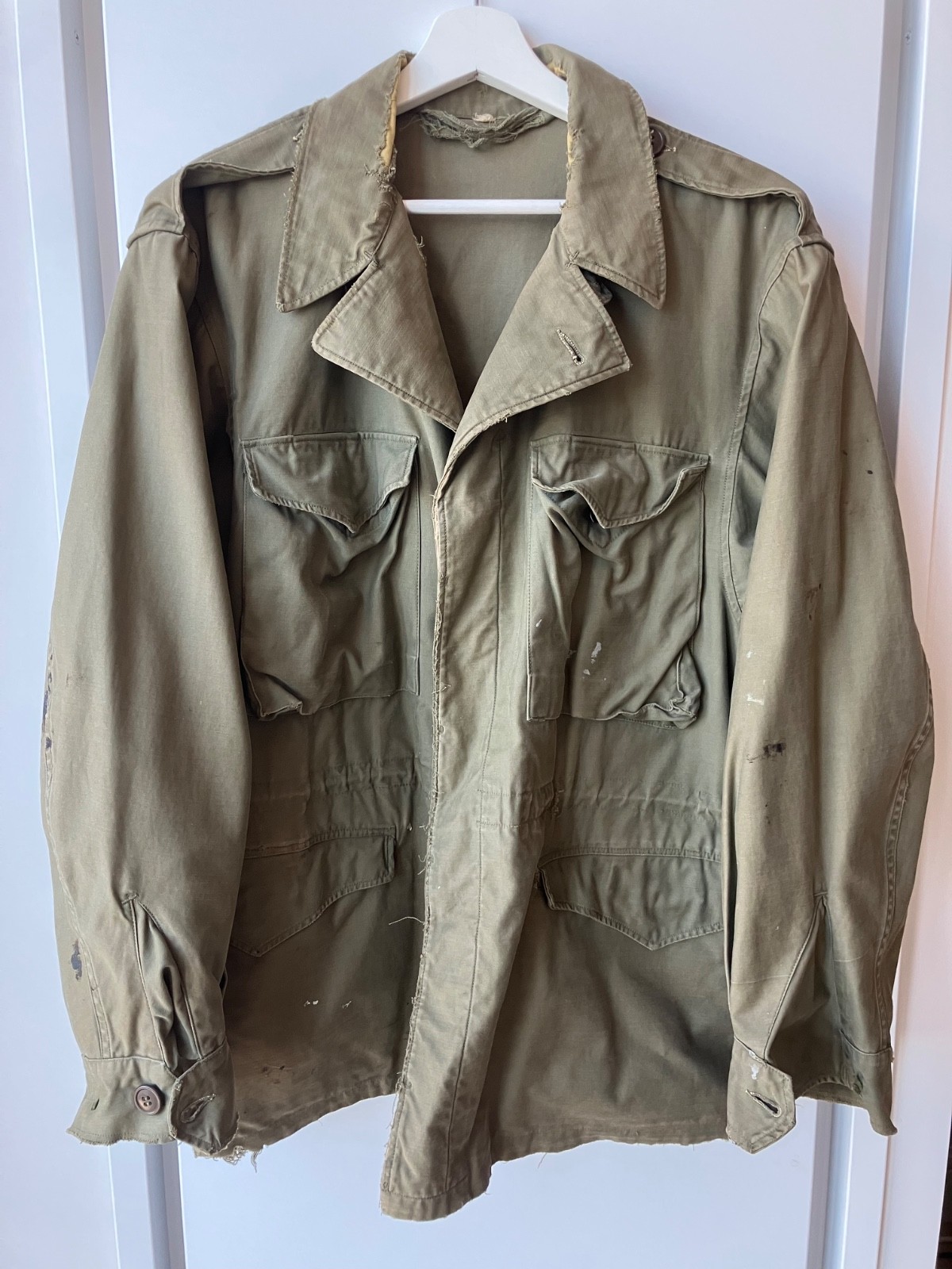 Original Vintage WW2 US Army M-1943 M43 Field Jacket