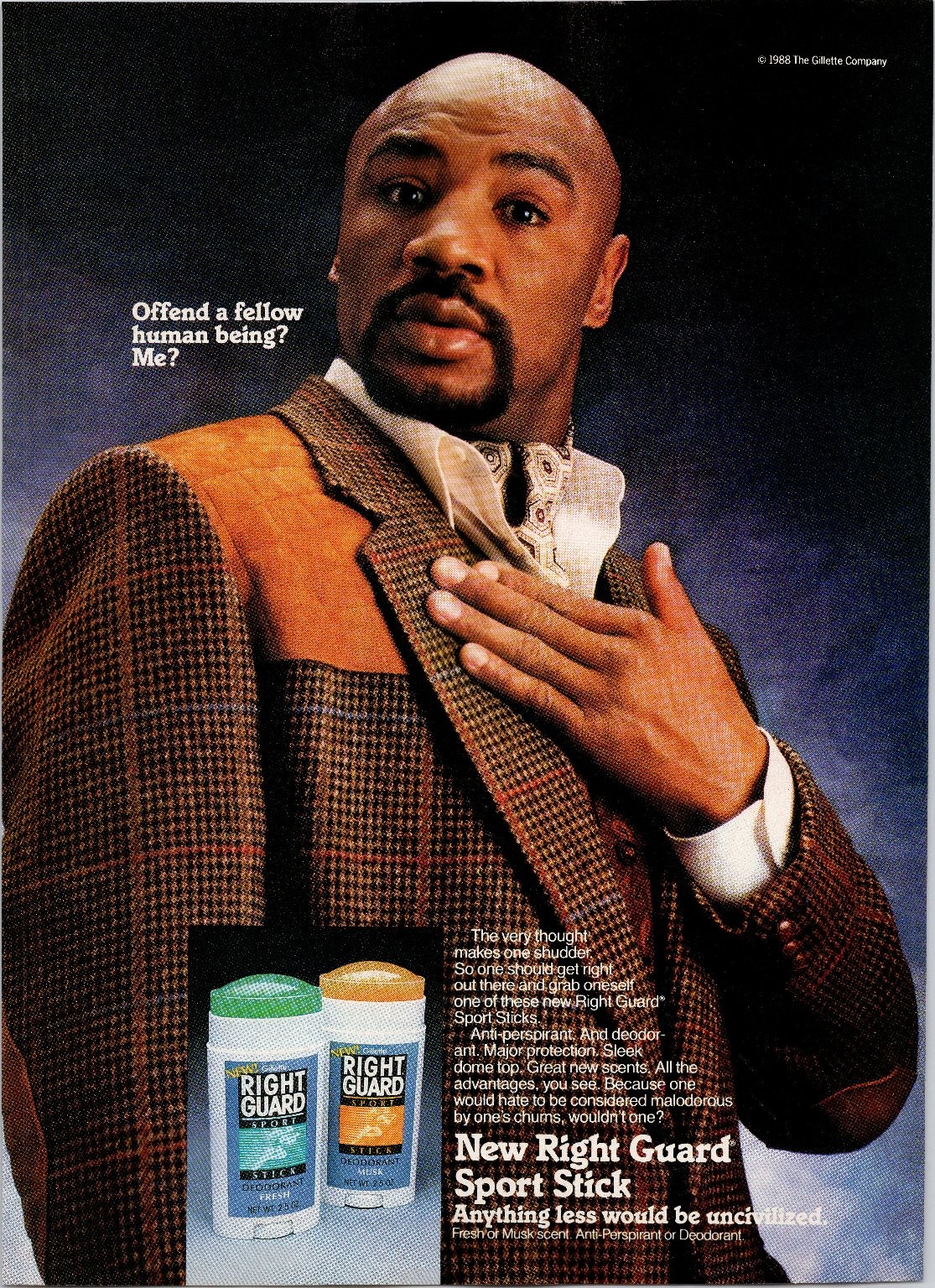 Right Guard Marvelous Marvin Hagler 1988 Magazine Print Ad Deodorant Vintage Right Guard Marvelous Marvin Hagler 1988 Magazine Print Ad Deodorant Vintage
