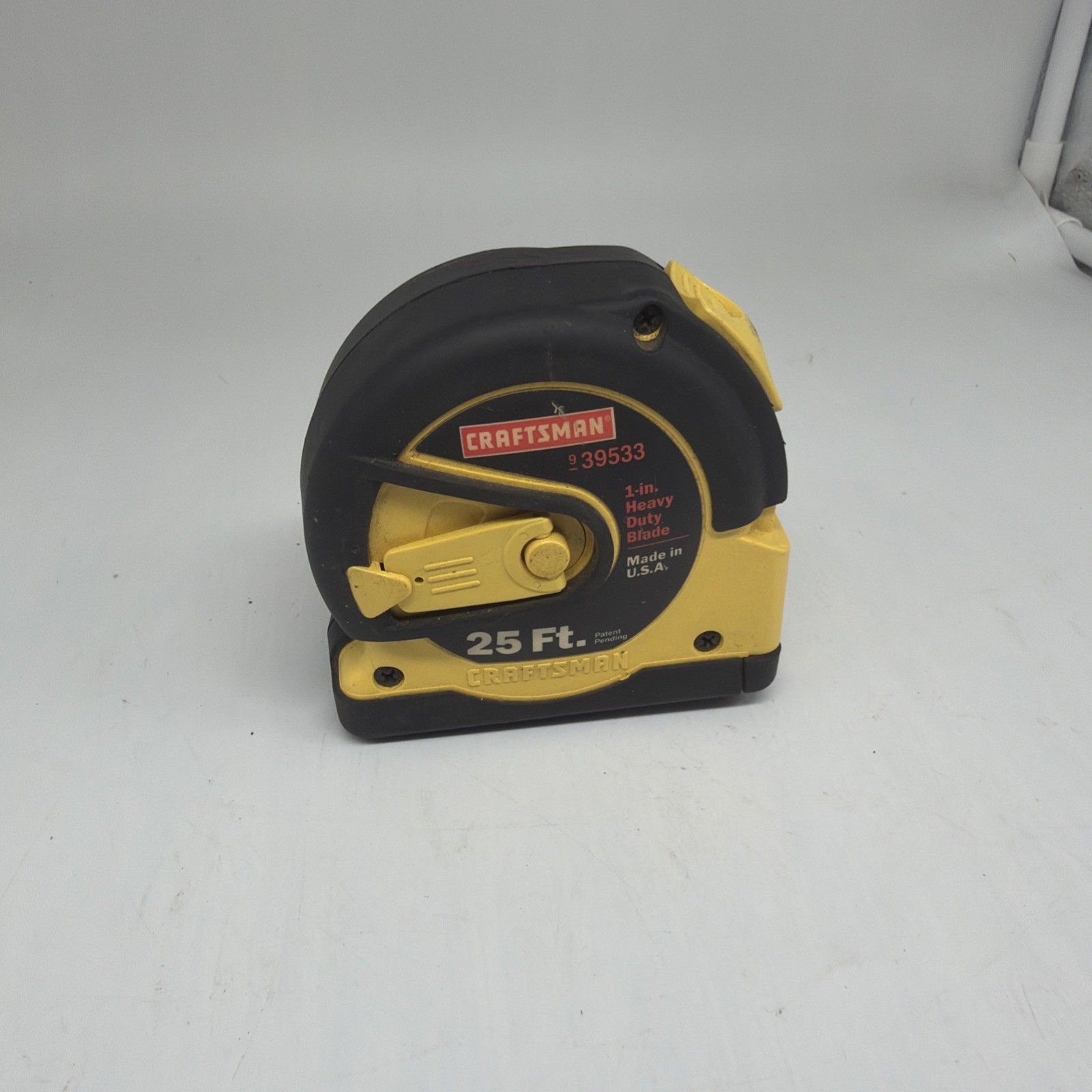 Rare Sears Craftsman USA Nos Yellow 25ft Lock Tape Measure 39533 EZ Change Blade