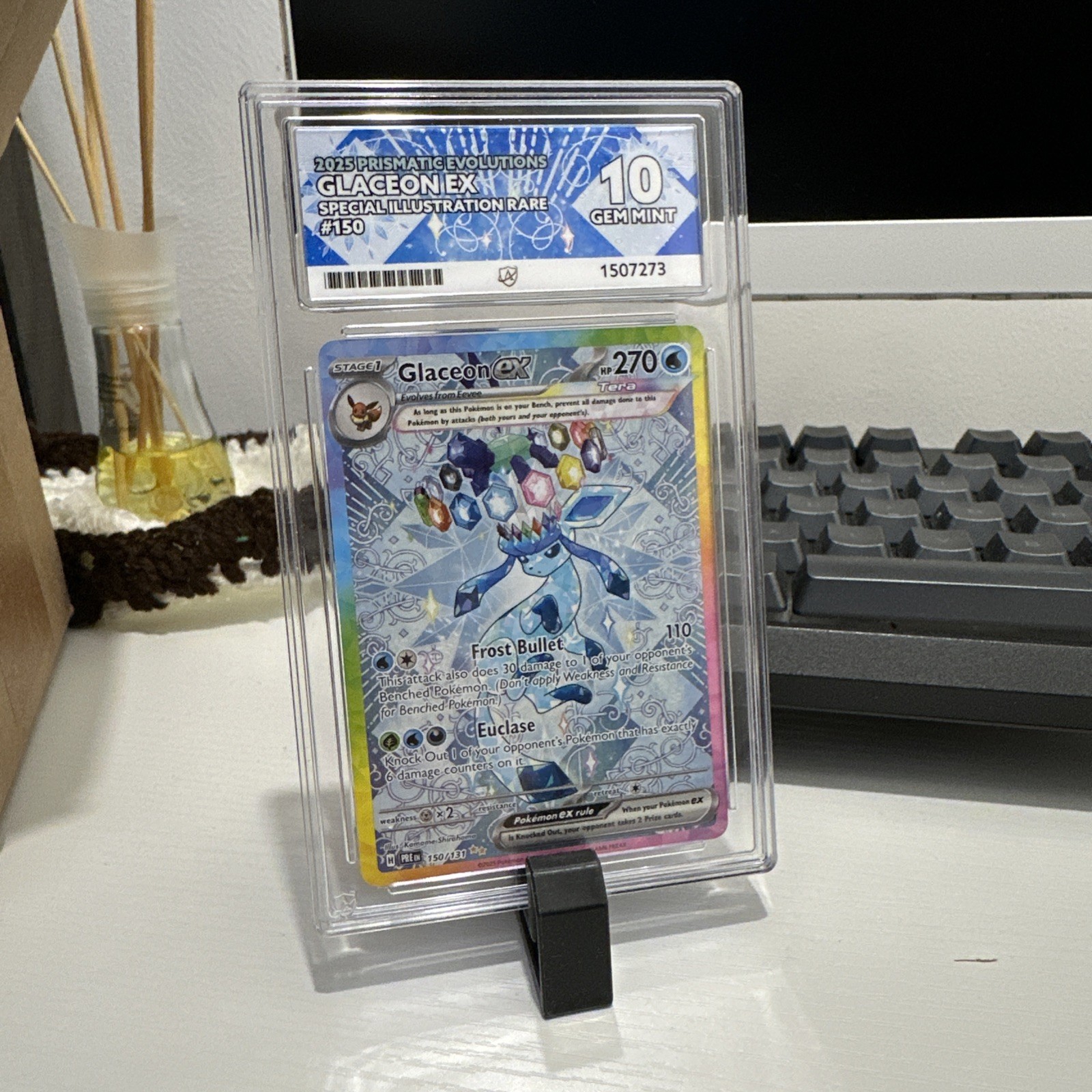 Pokemon - Glaceon EX 150/131 Prismatic Evolutions - ACE 10 GM - Pokemon - Glaceon EX 150/131 Prismatic Evolutions - ACE 10 GM -