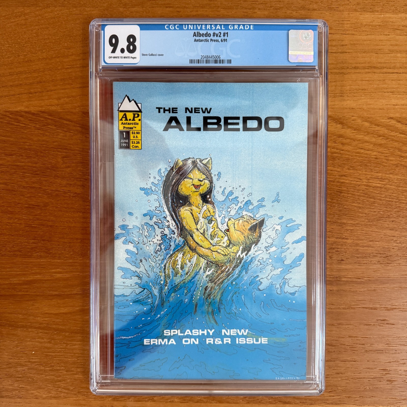 Albedo Vol 2 #1 CGC 9.8 1991 Antarctic Press Steve Gallacci New Albedo Series Albedo Vol 2 #1 CGC 9.8 1991 Antarctic Press Steve Gallacci New Albedo Series