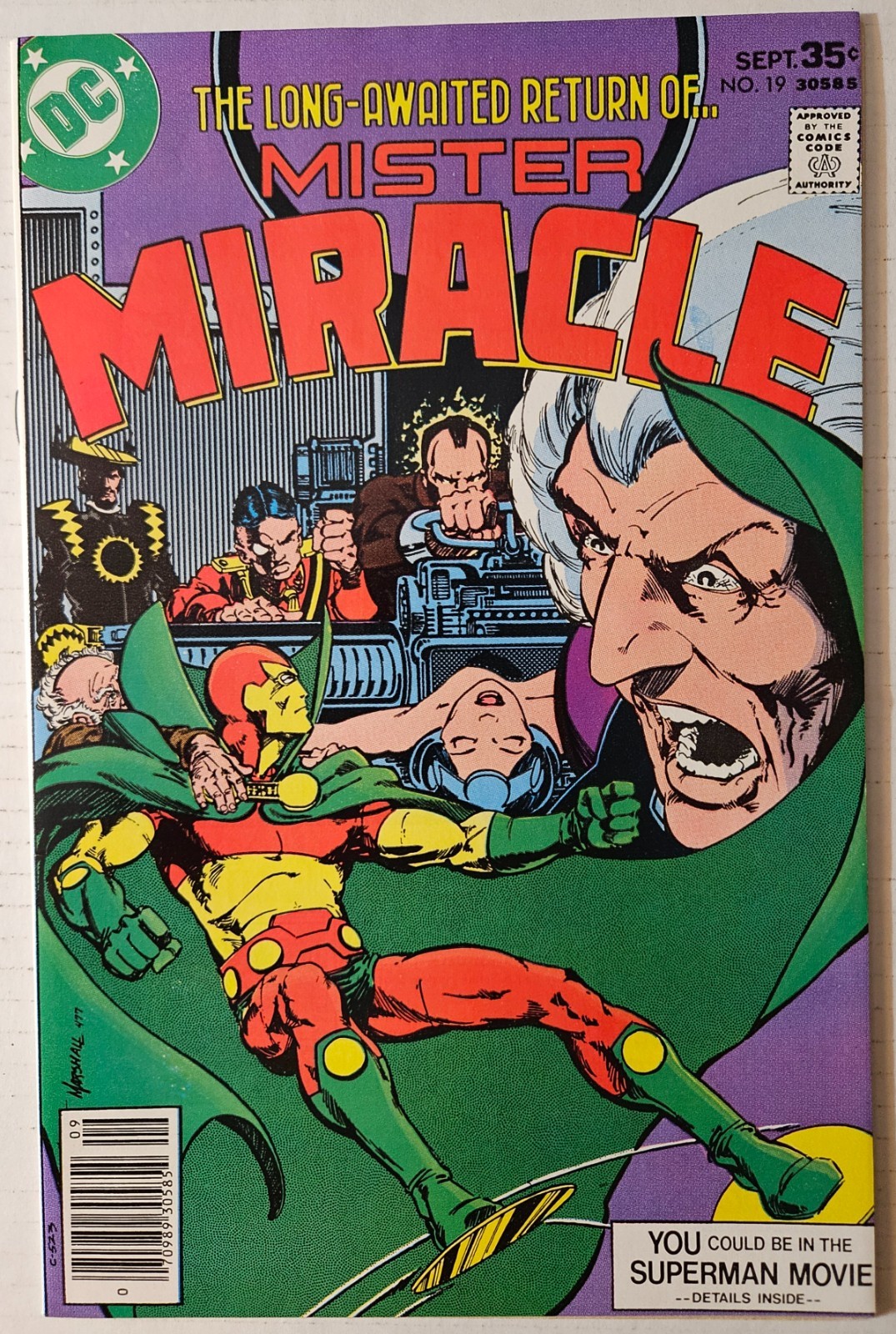 Mister Miracle #19, DC Comics, 1977. VF. Mister Miracle #19, DC Comics, 1977. VF.