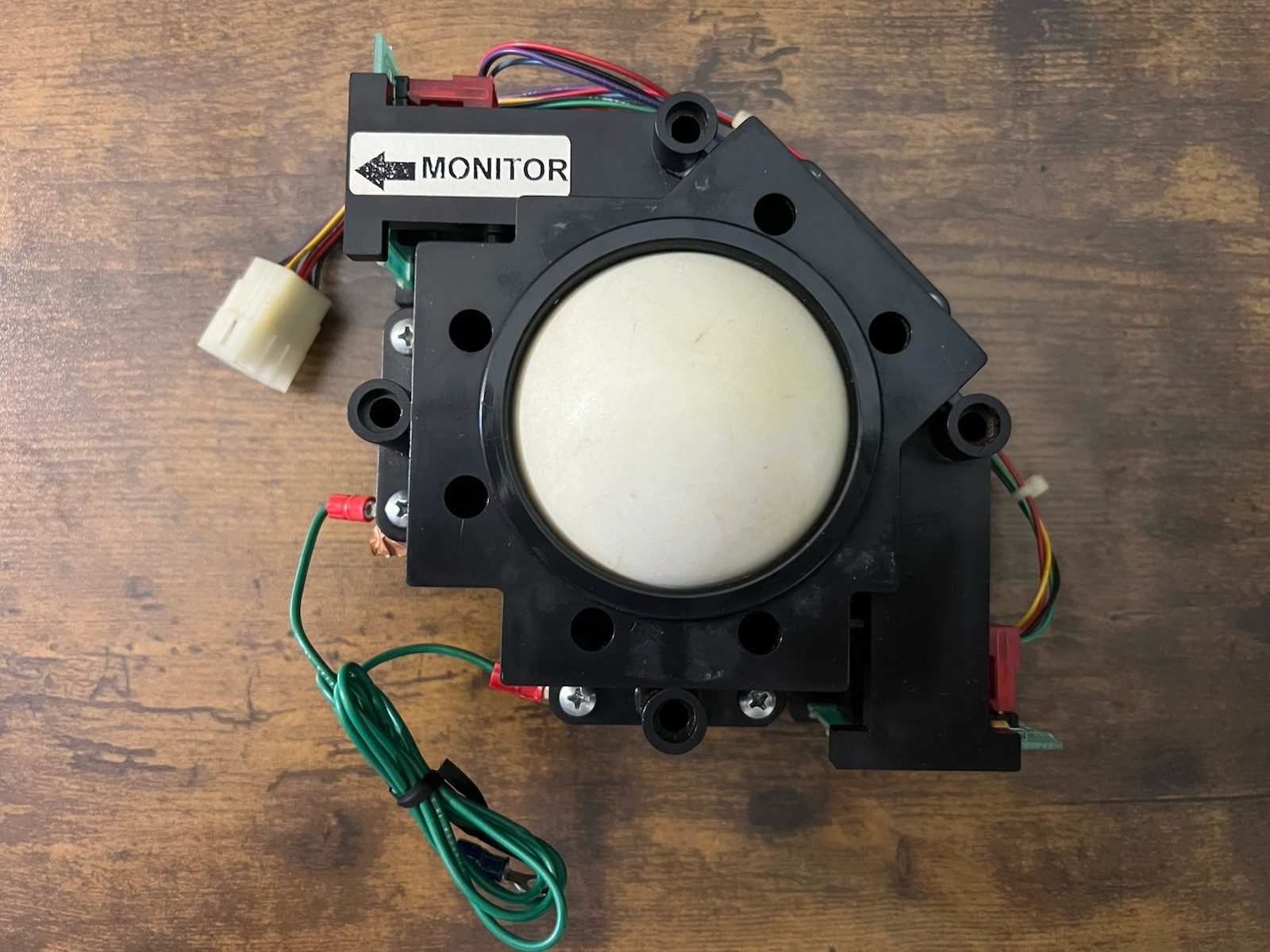 Vintage Happ Controls Arcade Trackball Assembly 6-Pin TTL Optical Encoder USA