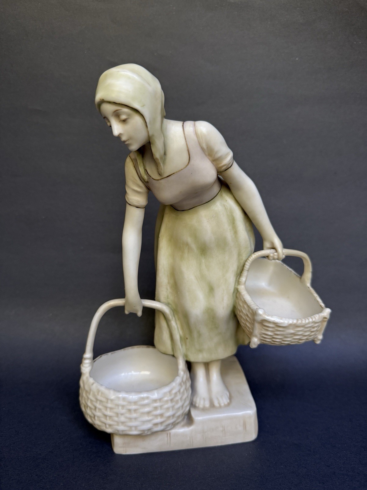 Antique Art Nouveau Ernst Wahliss Porcelain Vienna Girl 11” x 8” Antique Art Nouveau Ernst Wahliss Porcelain Vienna Girl 11” x 8”