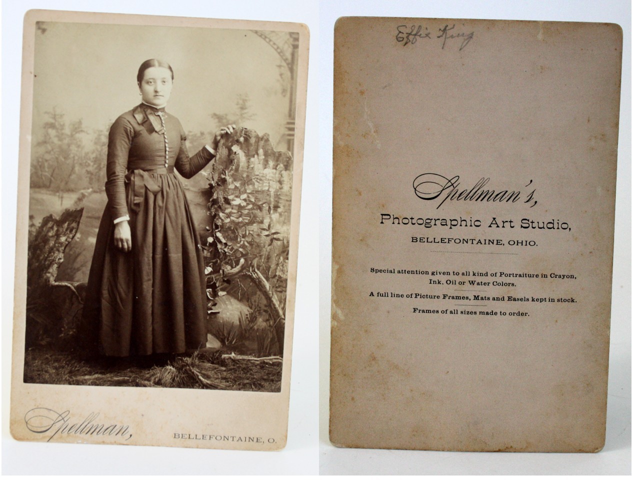 LOT OF 10 ANTIQUE CABINET CARDS SOME w/ STUDIO ON BACK PORTRAITS 4x6