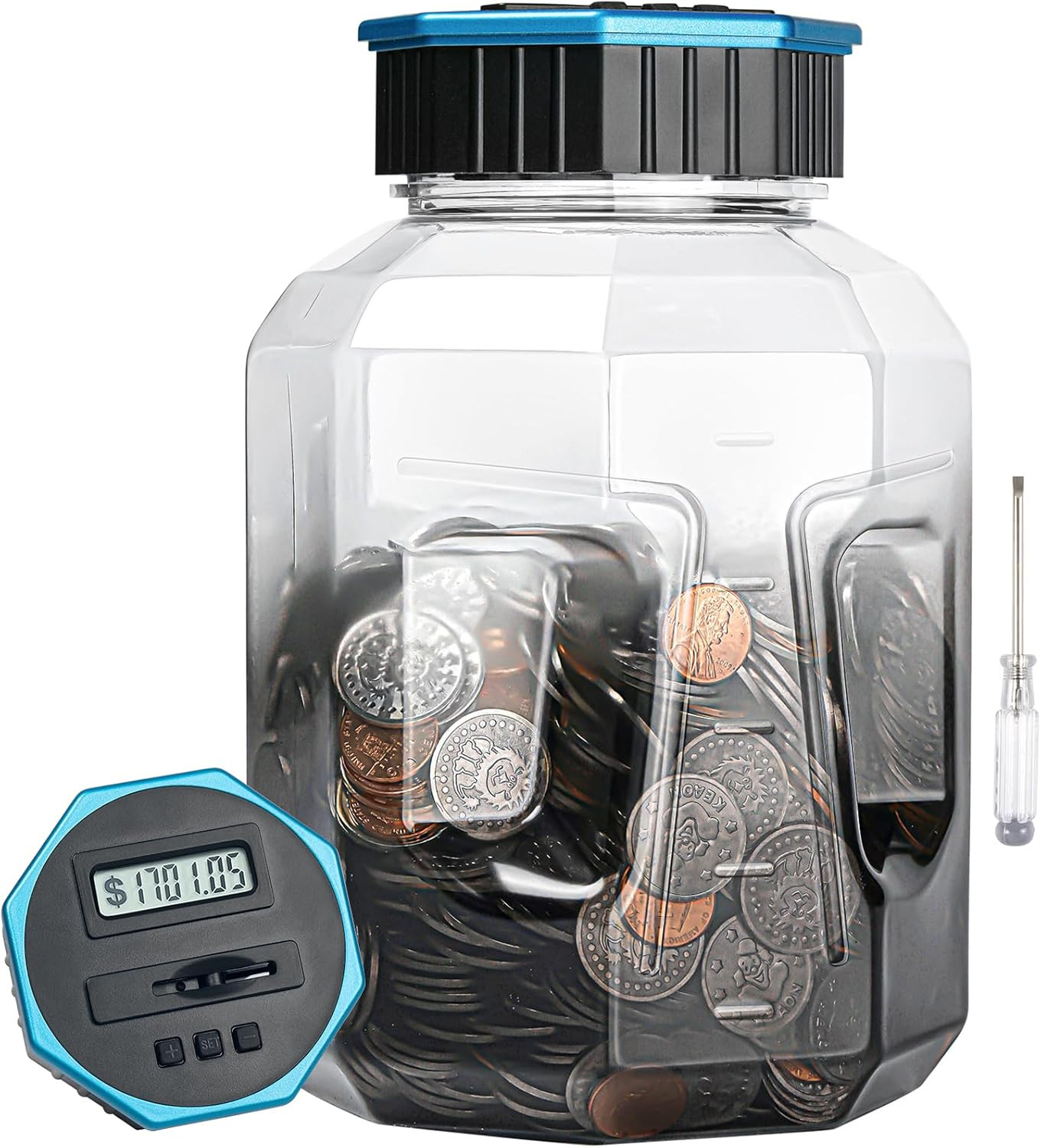 X-Large Piggy Bank for Adults Kids, Digital Coin Counting Bank X-Large Piggy Bank for Adults Kids, Digital Coin Counting Bank