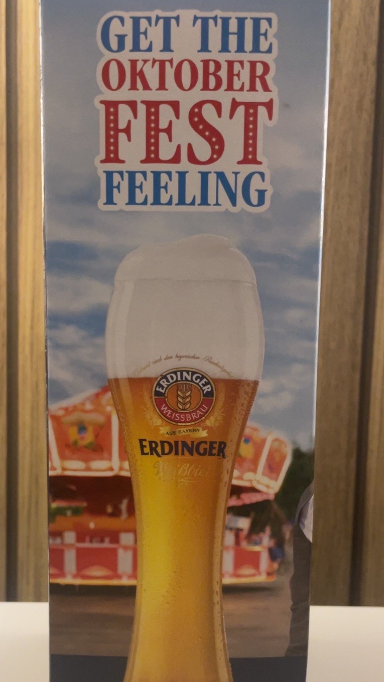 ERDINGER - GERMAN BEER GLASS - NEW, BOXED - Oktobet Fest 🍺 