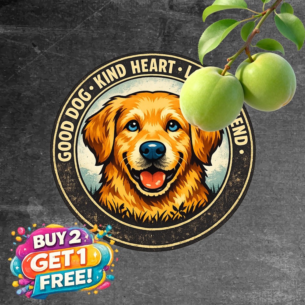 Golden Retriever Dog Metal Tin Sign Rustic Farmhouse Wall Plaque 8x8 Inch