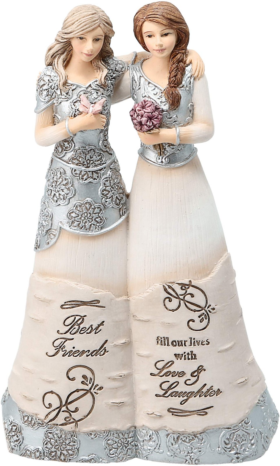 Pavilion Gift Company 6 Inch Collectible Elements Double Angel Figurine, Beige Pavilion Gift Company 6 Inch Collectible Elements Double Angel Figurine, Beige