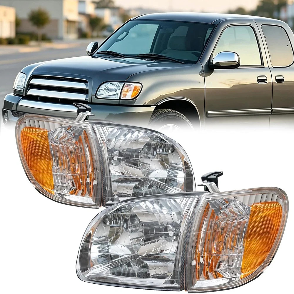 Headlight Assembly Fit for 2000 2001 2002 2003 2004 Toyota Tundra Headlights+Par Headlight Assembly Fit for 2000 2001 2002 2003 2004 Toyota Tundra Headlights+Par