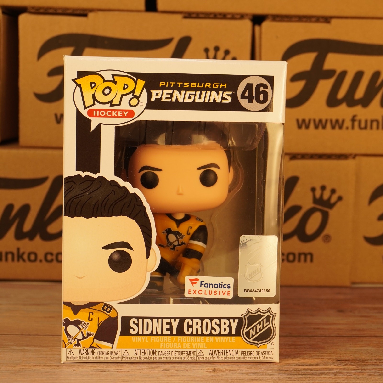 Funko Pop NHL Sidney Crosby #46 Pittsburgh Penguins Fanatics Exclusive Hockey