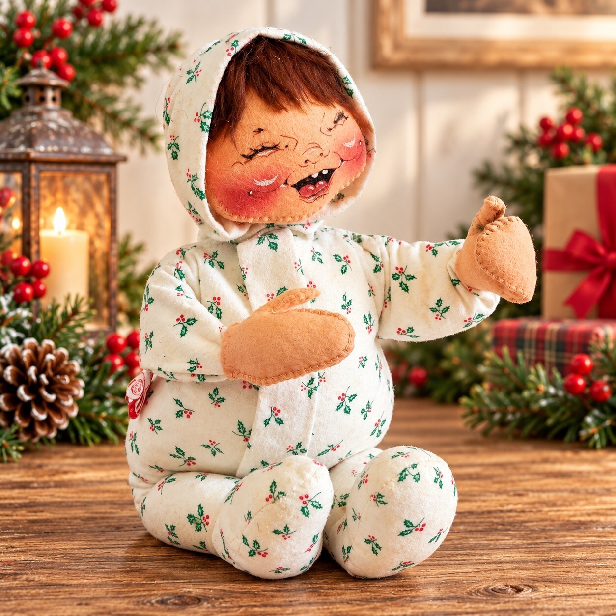 1990 Annalee Christmas Baby Doll 9