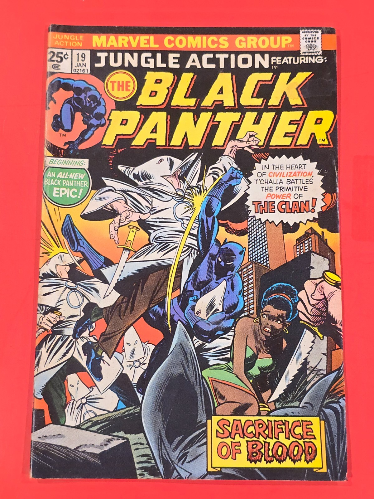 Jungle Action #19 1976 Marvel Black Panther Don McGregor Gil Kane Cover