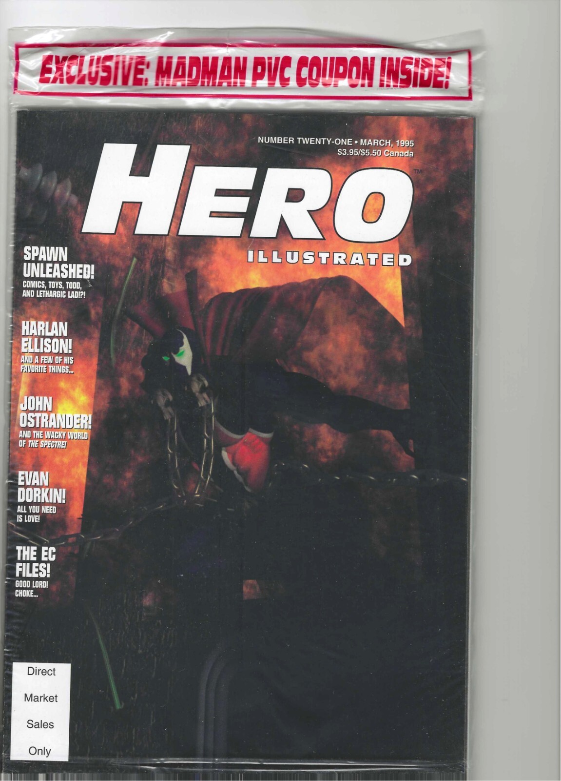 Hero Illustrated #21 (March 1995) ...complete, factory sealed w cards. NEW