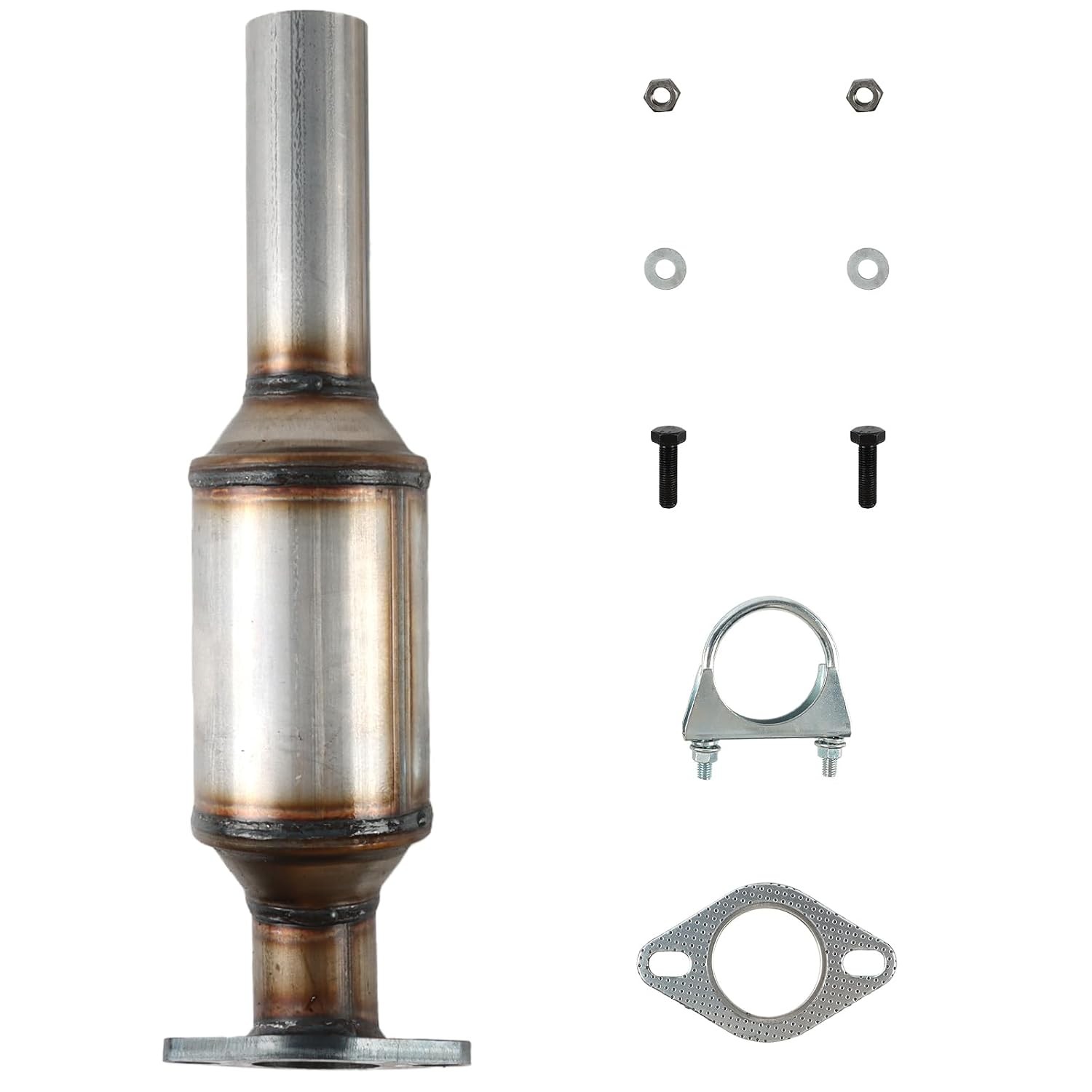 High Flow Rear Catalytic Converter Compatible with Kia Soul LX 2012 2013 2014 20