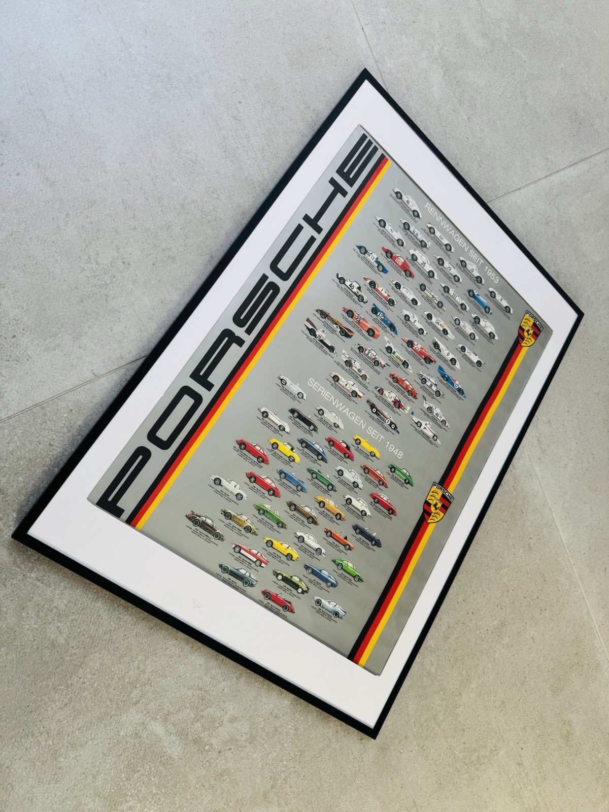 Vintage Porsche RENNWAGEN SEIT 1953 Print RARE Vintage Porsche RENNWAGEN SEIT 1953 Print RARE