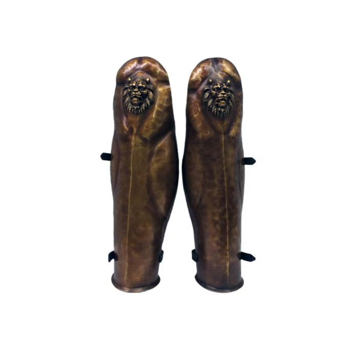 Larp Armor, Classical Lion greek roman style greaves for LARP, Cosplay, Larp Armor, Classical Lion greek roman style greaves for LARP, Cosplay,