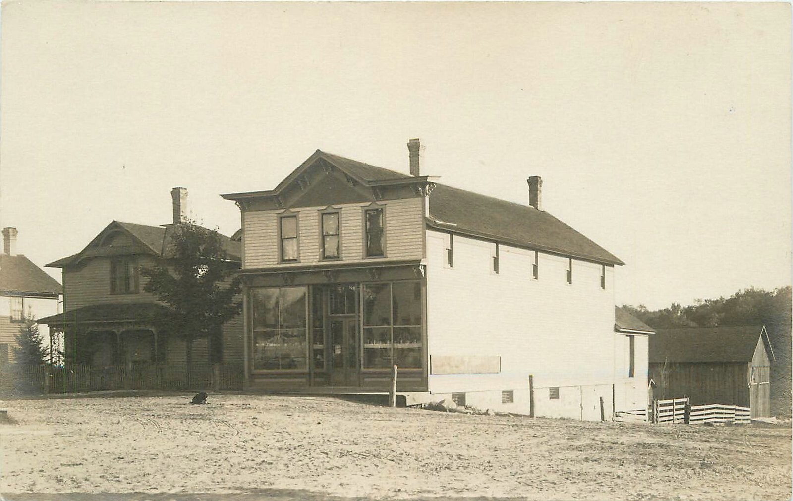 Postcard RPPC C-1910 Street View Storefront occupation roadside 23-11414