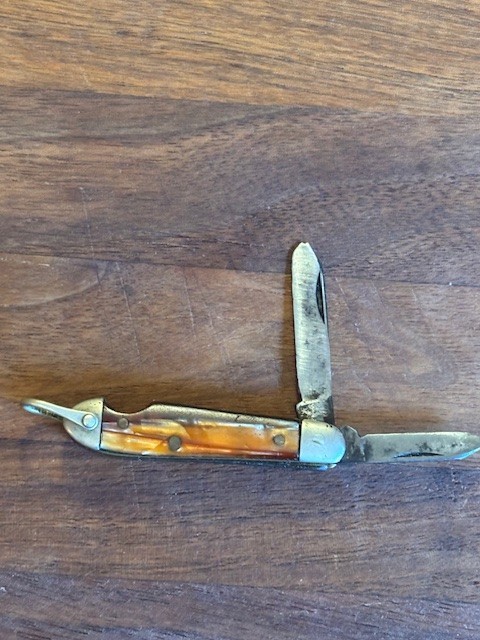 Vintage Mini-knife - Key chain Fob Pen Knife 2 blades.