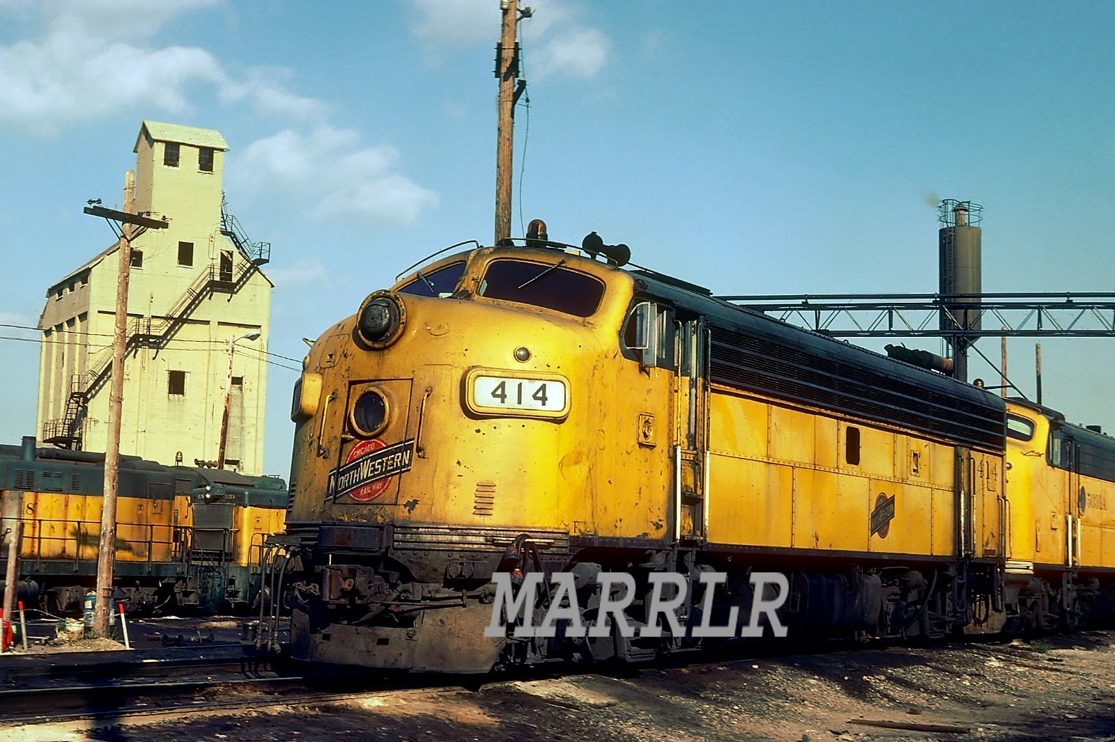 RR Photo-CHICAGO & NORTH WESTERN CNW 414 F7A at Chicago Il 9/24/1978 RR Photo-CHICAGO & NORTH WESTERN CNW 414 F7A at Chicago Il 9/24/1978