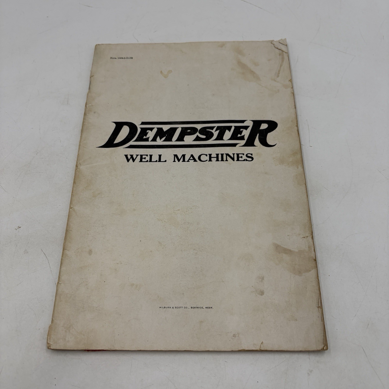 Dempster Well Drilling Machines Catalog Beatrice Nebraska Antique Gas c1910s
