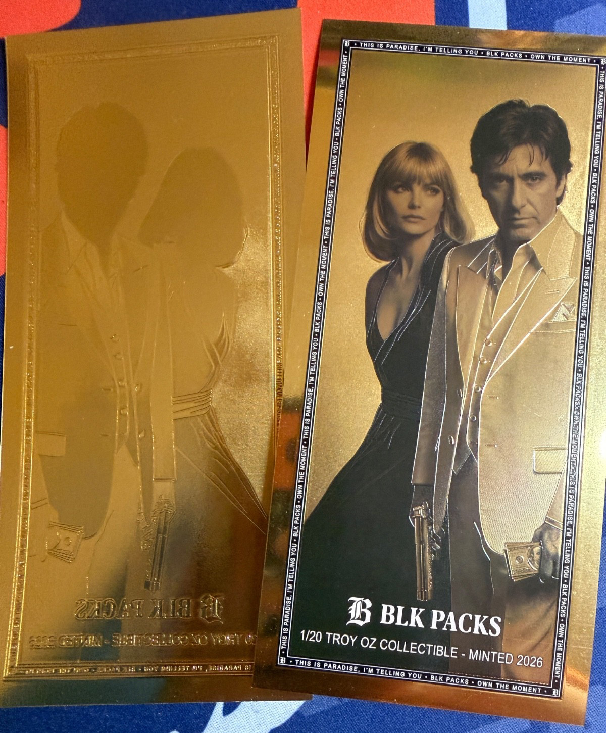 1 X GoldBack Leaf Foil Note UNC, 1/20 Troy Oz, ScareFace BLK PACKS Sound Money 1 X GoldBack Leaf Foil Note UNC, 1/20 Troy Oz, ScareFace BLK PACKS Sound Money