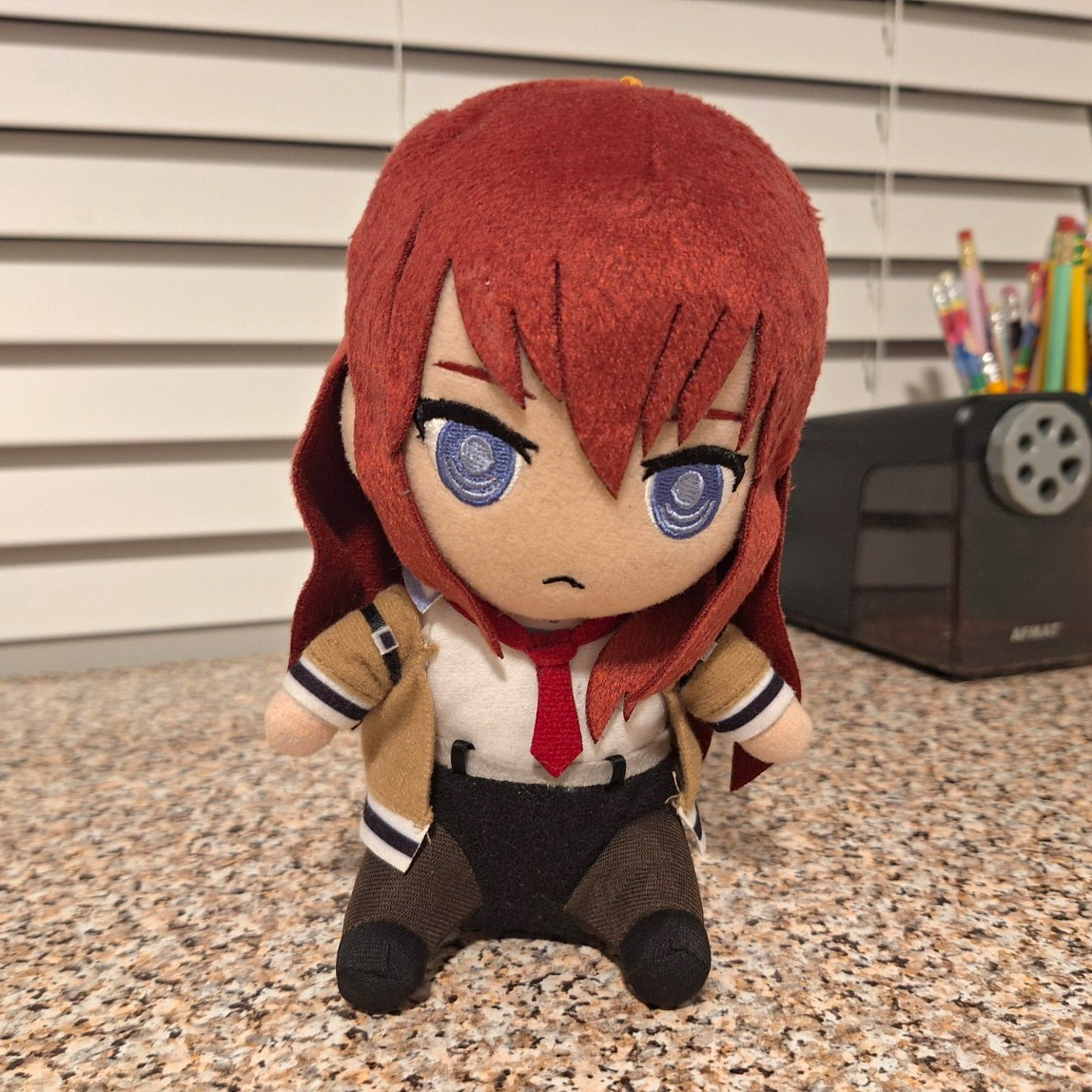 Great Eastern Entertainment Steins;Gate Kurisu Makise Plush Stuffed Animal Label