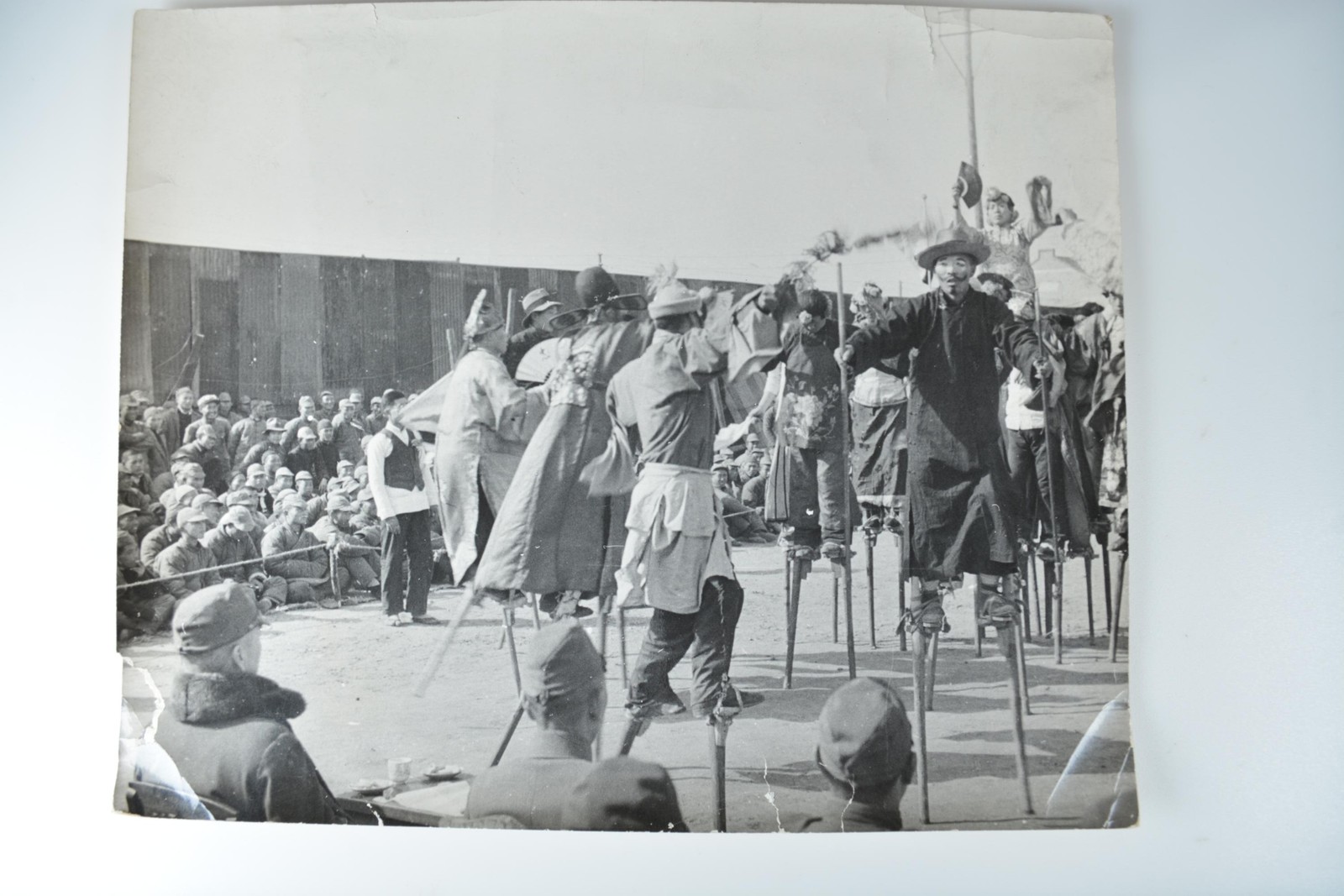 Stilt Walkers Festival Chinese Prison Camp Hankow Black Star 1940 Photo