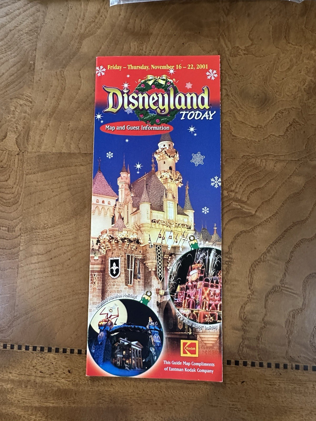 Disneyland Today Guide Map November 16-22 2001 Where The Magic Began Christmas Disneyland Today Guide Map November 16-22 2001 Where The Magic Began Christmas