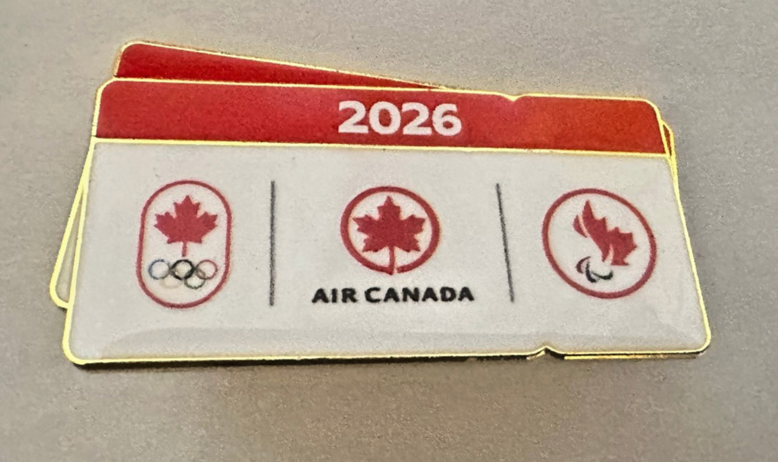 MILANO CORTINA 2026 OLYMPIC GAMES. SPONSOR PIN. AIR CANADA COLLECTIBLE OFFICIAL