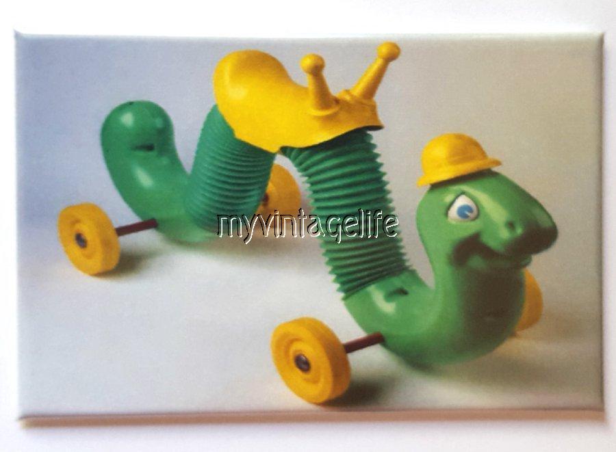 Vintage INCHWORM Fridge MAGNET  2\