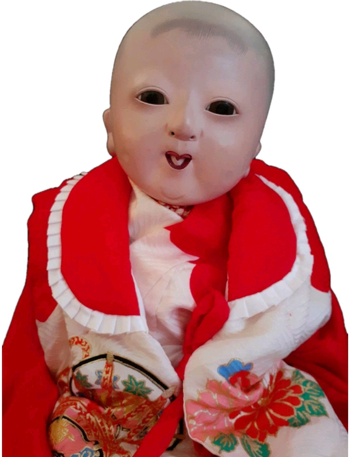 Antique Japanese Baby Ichimatsu Doll Meiji Era Gofun Glass Eyes Ningyo 55cm tall Antique Japanese Baby Ichimatsu Doll Meiji Era Gofun Glass Eyes Ningyo 55cm tall