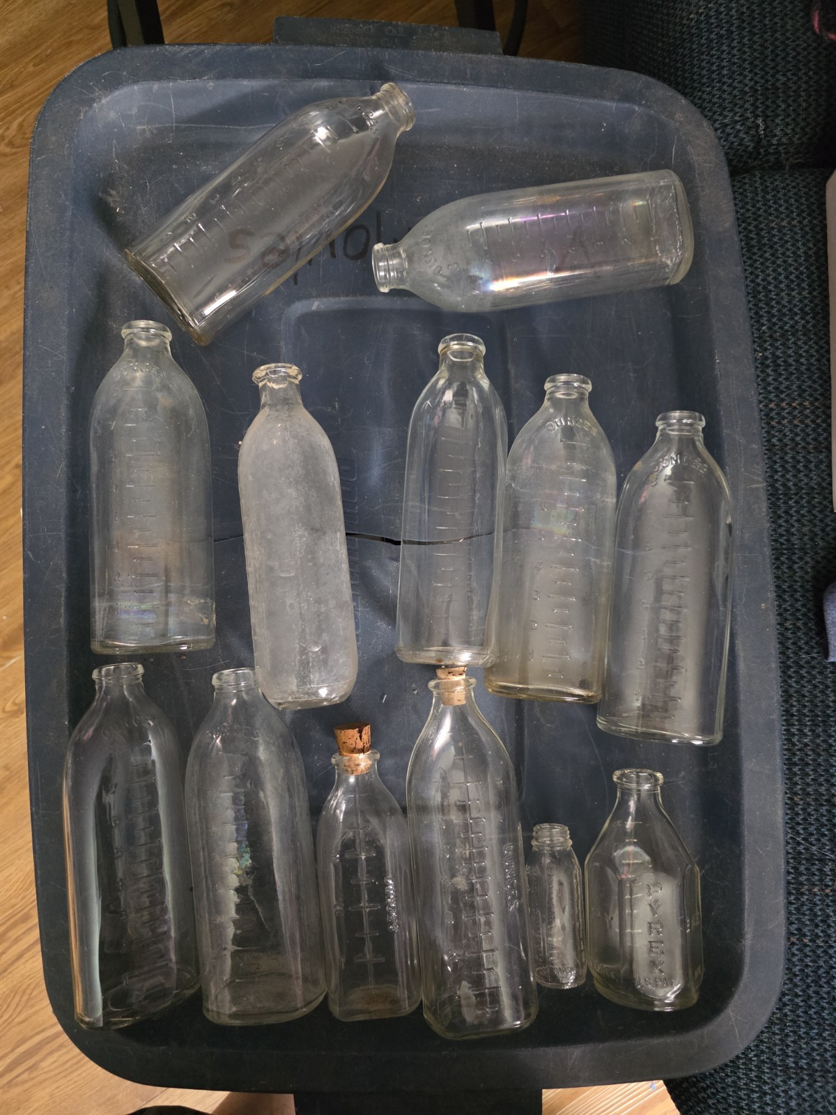 Vintage Evenflo Pyrex Baby Bottles Lot Vintage Evenflo Pyrex Baby Bottles Lot