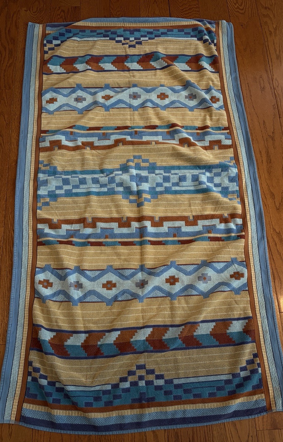 Vintage Southwestern Aztec Tribal Beach Towel Tropical Escape Brazil 34x60 Vintage Southwestern Aztec Tribal Beach Towel Tropical Escape Brazil 34x60
