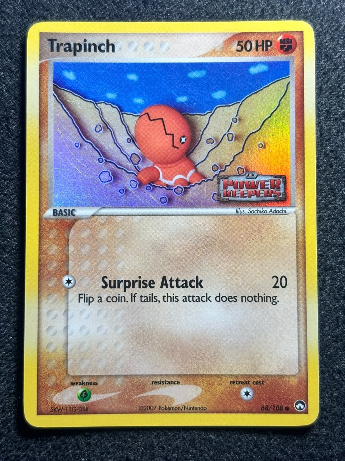 Trapinch 68/108 Pokemon Card EX Power Keepers Stamped Reverse Holo 2006 TCG LP Trapinch 68/108 Pokemon Card EX Power Keepers Stamped Reverse Holo 2006 TCG LP