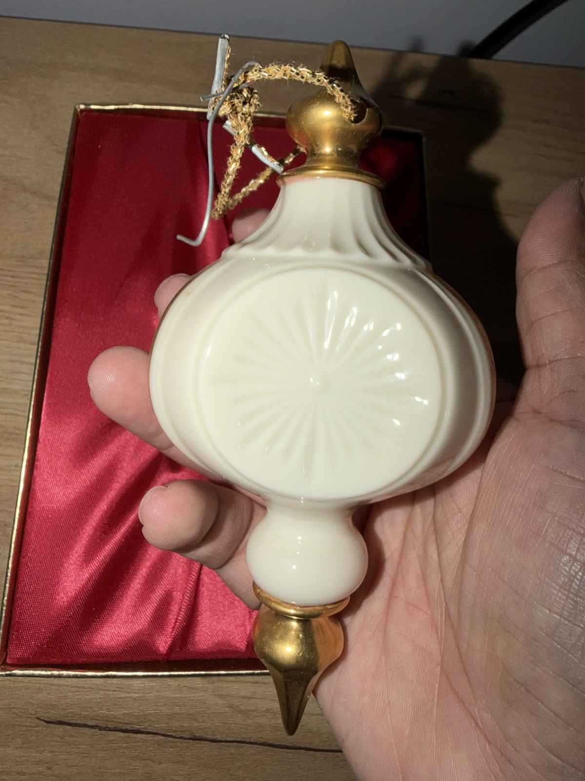 Lenox Ornament 1984 With Gold Trim 6 Inches